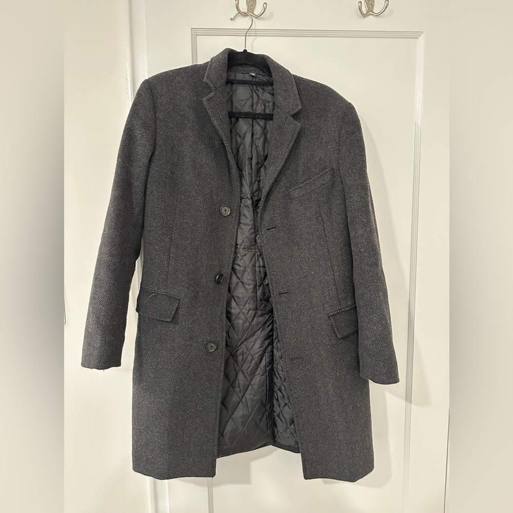 J. Crew Charcoal Trench Coat